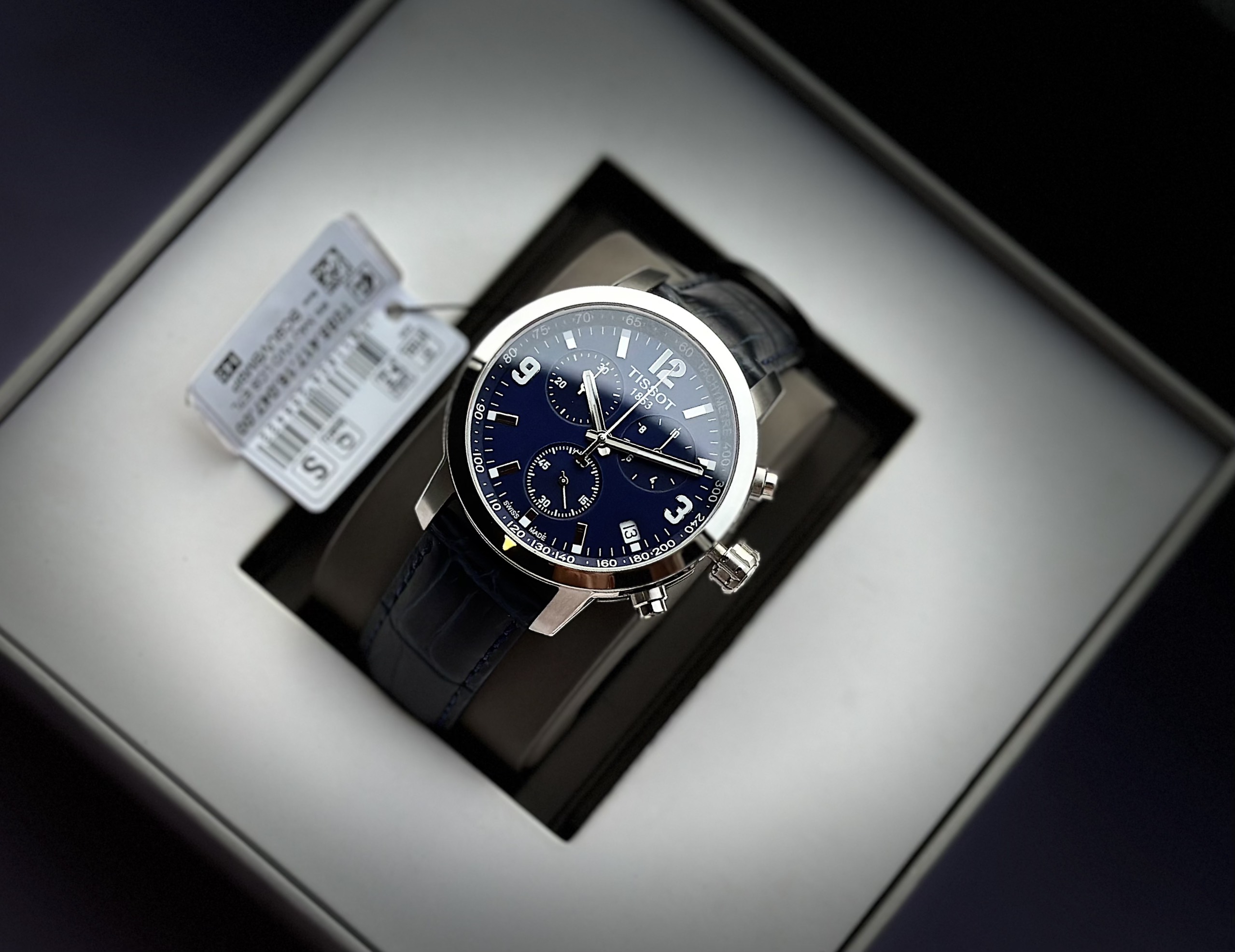 TISSOT PRC200 T055.417.16.047.00 - NAM - KÍNH SAPPHIRE - DÂY DA - PIN - SIZE 42MM - MÁY THỤY SỸ - Ảnh 3