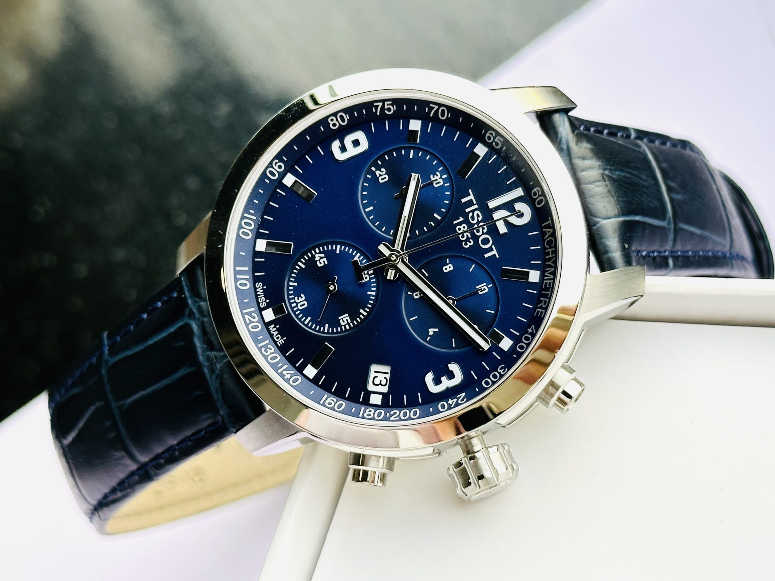 TISSOT PRC200 T055.417.16.047.00 - NAM - KÍNH SAPPHIRE - DÂY DA - PIN - SIZE 42MM - MÁY THỤY SỸ - Ảnh 6