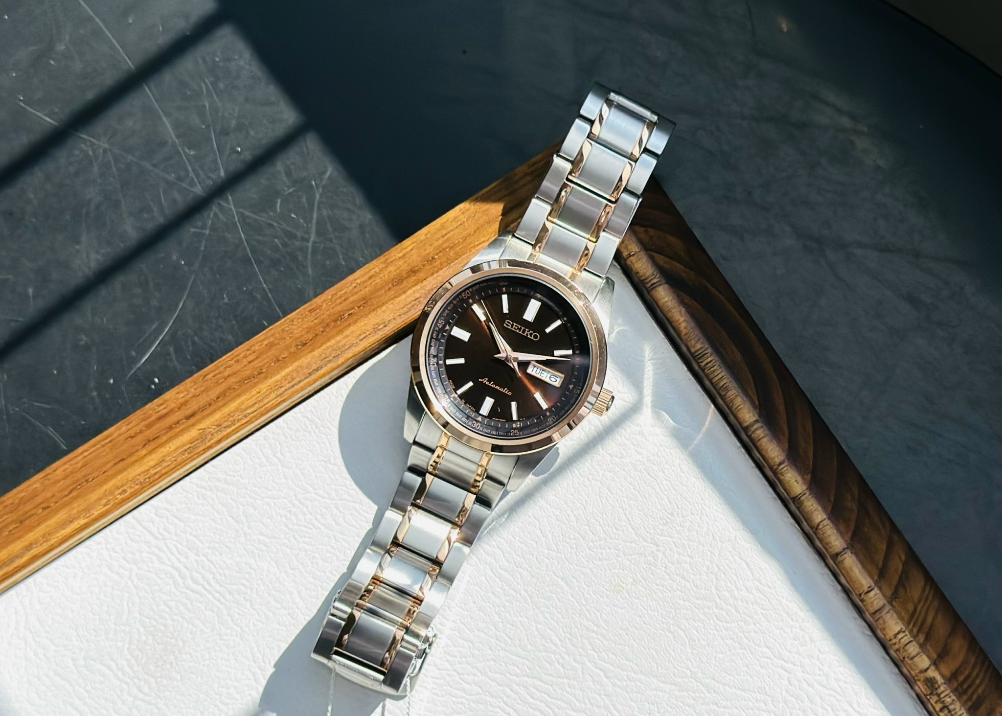 SEIKO CAFE DIAL SARV006 - NAM - KÍNH KHOÁNG - DÂY KIM LOẠI - AUTOMATIC - SIZE 42MM - MÁY NHẬT - Ảnh 8