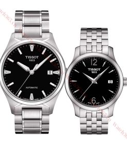 TISSOT T-TEMPO T060.407.11.051.00 & T063.210.11.057.00 - ĐỒNG HỒ ĐÔI - KÍNH SAPPHIRE - DÂY KIM LOẠI - AUTOMATIC - SIZE 37.5 mm & 33MM - MÁY THỤY SỸ