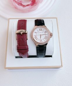 MICHAEL KORS CAMILLE MK2962 - NỮ - KÍNH SAPPHIRE - DÂY DA - PIN - SIZE 33MM - MÁY HOA KỲ