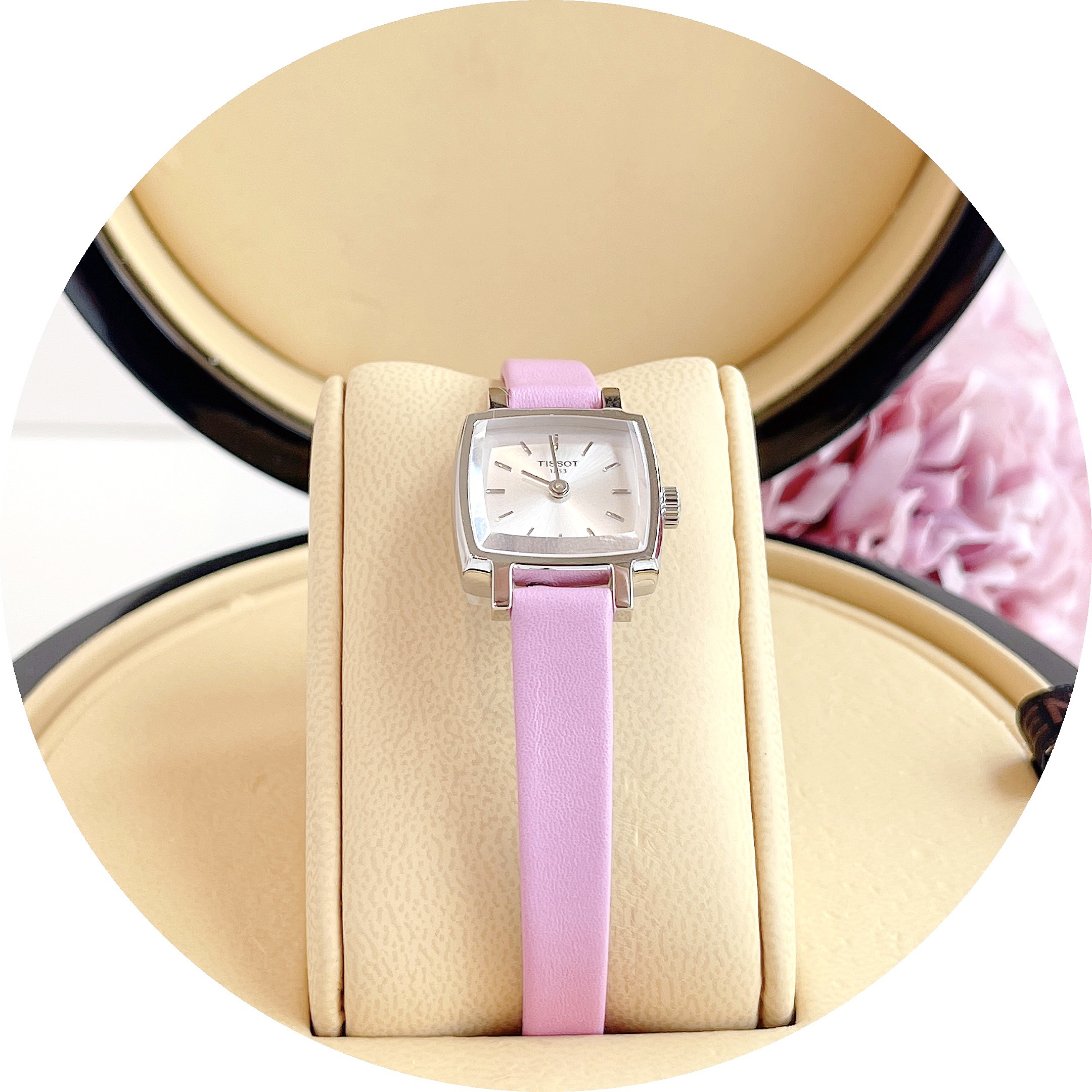 TISSOT LOVELY SQUARE T058.109.16.031.01 - NỮ - KÍNH SAPPHIRE - DÂY DA - PIN - SIZE 20MM - MÁY THỤY SỸ - Ảnh 5