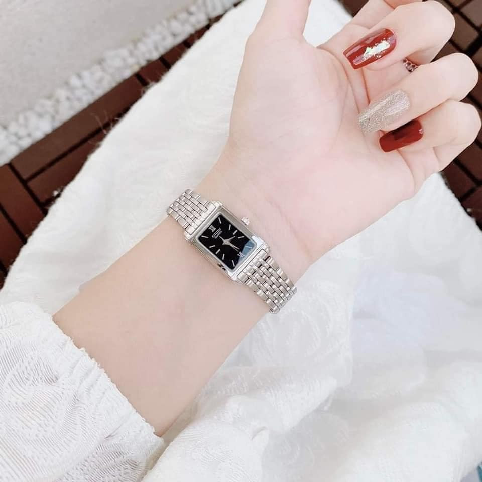 CITIZEN EJ5850-57E - NỮ - KÍNH KHOÁNG - DÂY KIM LOẠI - PIN - SIZE 27MM - MÁY NHẬT - Ảnh 5