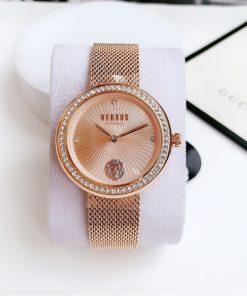 VERSACE VERSUS VSPEN2421 - NỮ - KÍNH KHOÁNG - DÂY KIM LOẠI - PIN - SIZE 35MM - MÁY ITALIA