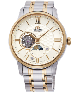 ORIENT OPEN HEART RA-AS0007S10B- NAM - KÍNH SAPPHIRE - DÂY KIM LOẠI - AUTOMATIC - SIZE 42MM - MÁY NHẬT l