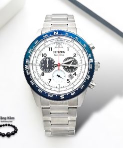 CITIZEN CHRONOGRAPH CA4554-84H - NAM - KÍNH KHOÁNG - DÂY KIM LOẠI - ECO DRIVE - SIZE 43MM - MÁY NHẬT