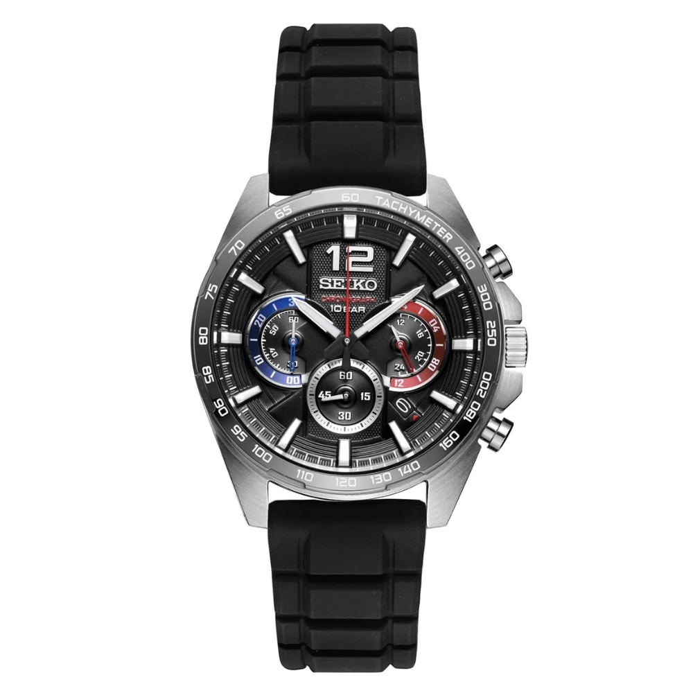SEIKO CHRONOGRAPH SSB347P1 - NAM - KÍNH KHOÁNG - DÂY CAO SU - PIN - SIZE 43.9MM - MÁY NHẬT