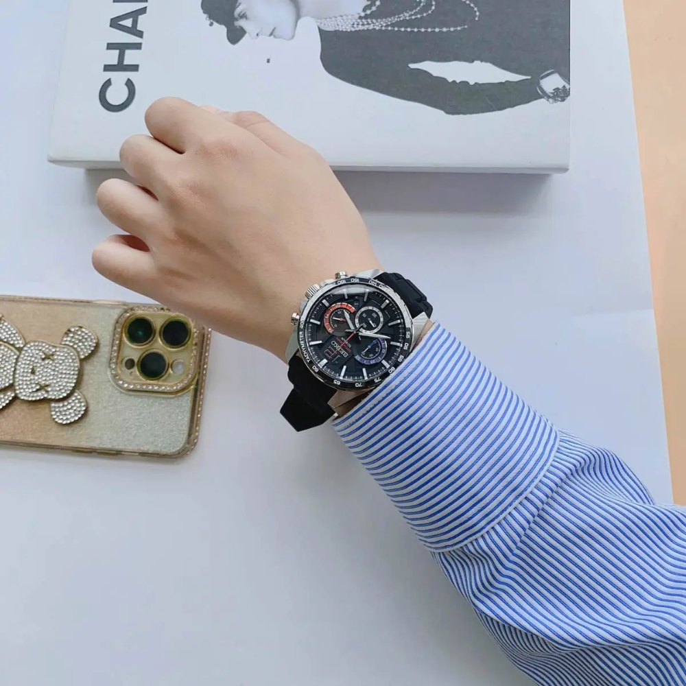 SEIKO CHRONOGRAPH SSB347P1 - NAM - KÍNH KHOÁNG - DÂY CAO SU - PIN - SIZE 43.9MM - MÁY NHẬT - Ảnh 2