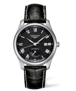LONGINES MASTER L2.908.4.51.7 - NAM - KÍNH SAPPHIRE - DÂY DA - AUTOMATIC - SIZE 40MM - MÁY THỤY SỸ