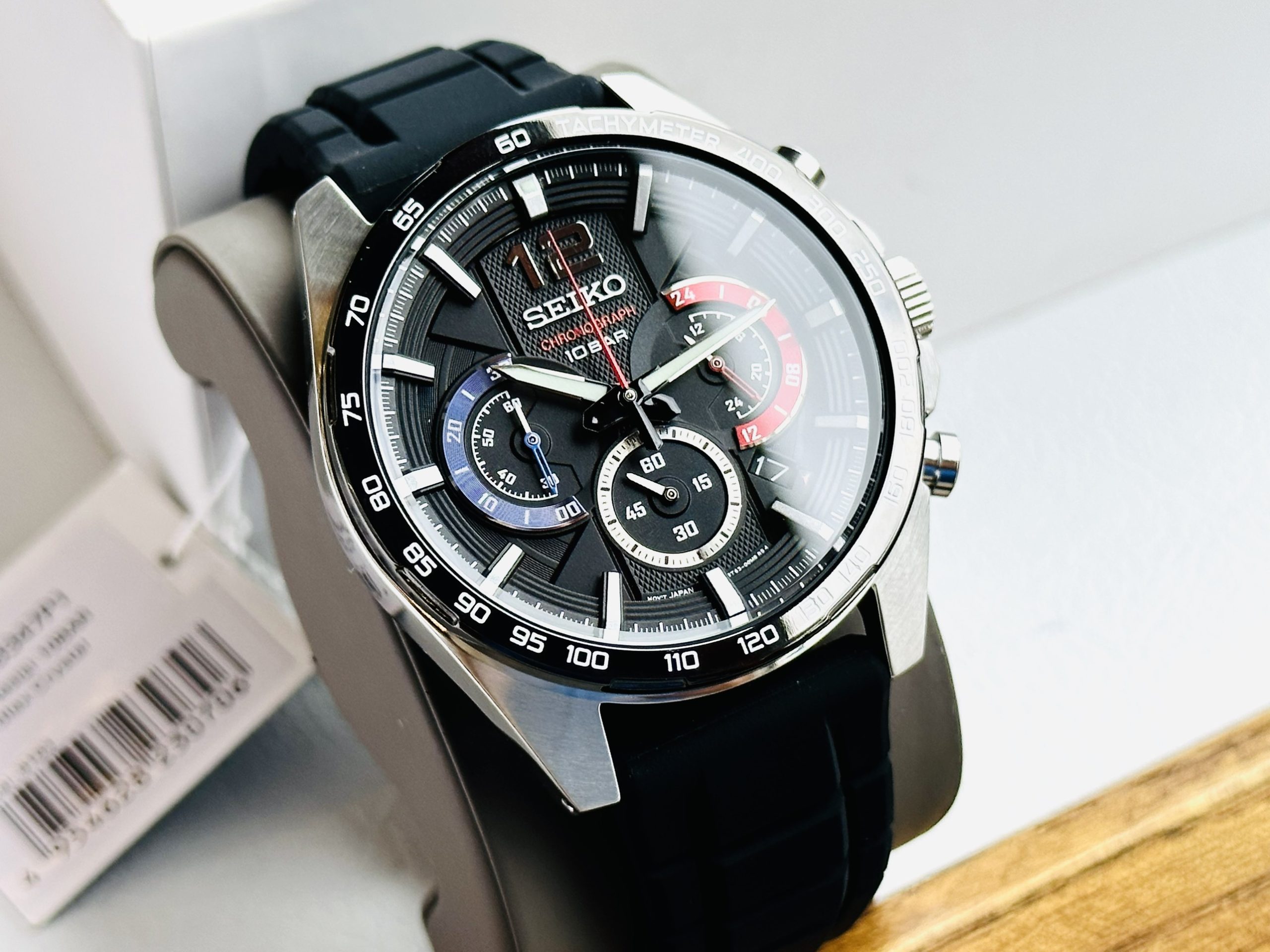 SEIKO CHRONOGRAPH SSB347P1 - NAM - KÍNH KHOÁNG - DÂY CAO SU - PIN - SIZE 43.9MM - MÁY NHẬT - Ảnh 6
