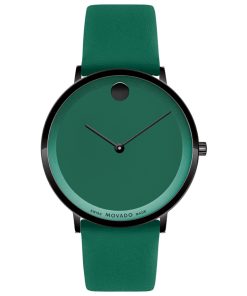 MOVADO MODERN 47 0607642 - NAM - KÍNH SAPPHIRE - DÂY DA - PIN - SIZE 40MM - MÁY THỤY SỸ