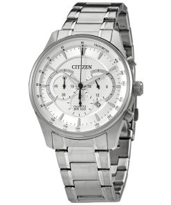 CITIZEN CHRONOGRAPH AN8190-51A - NAM - KÍNH KHOÁNG - DÂY KIM LOẠI - PIN - SIZE 42MM - MÁY NHẬT