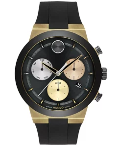 MOVADO BOLD 3600896 - NAM - KÍNH KHOÁNG - DÂY CAO SU - PIN - SIZE 44MM - MÁY THỤY SỸ