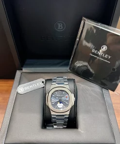 BENTLEY BL2340-20MWNI - NAM - KÍNH SAPPHIRE - DÂY KIM LOẠI - PIN - SIZE 40MM - MÁY ĐỨC