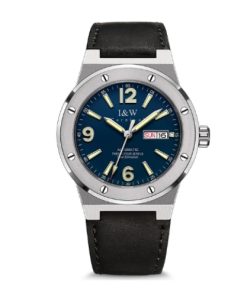 CARNIVAL I&W 589G-VT-X - NAM - KÍNH SAPPHIRE - DÂY DA - AUTOMATIC - SIZE 42MM - MÁY THỤY SỸ