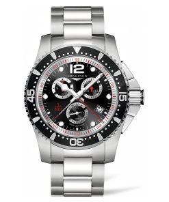 LONGINES HYDROCONQUEST L3.843.4.56.6 - NAM - KÍNH SAPPHIRE - DÂY KIM LOẠI - PIN - SIZE 47.5 MM - MÁY THỤY SỸ