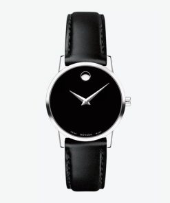 MOVADO CLASSIC MUSEUM 0607317 - NỮ - KÍNH SAPPHIRE - DÂY DA - PIN - SIZE 28MM - MÁY THỤY SỸ