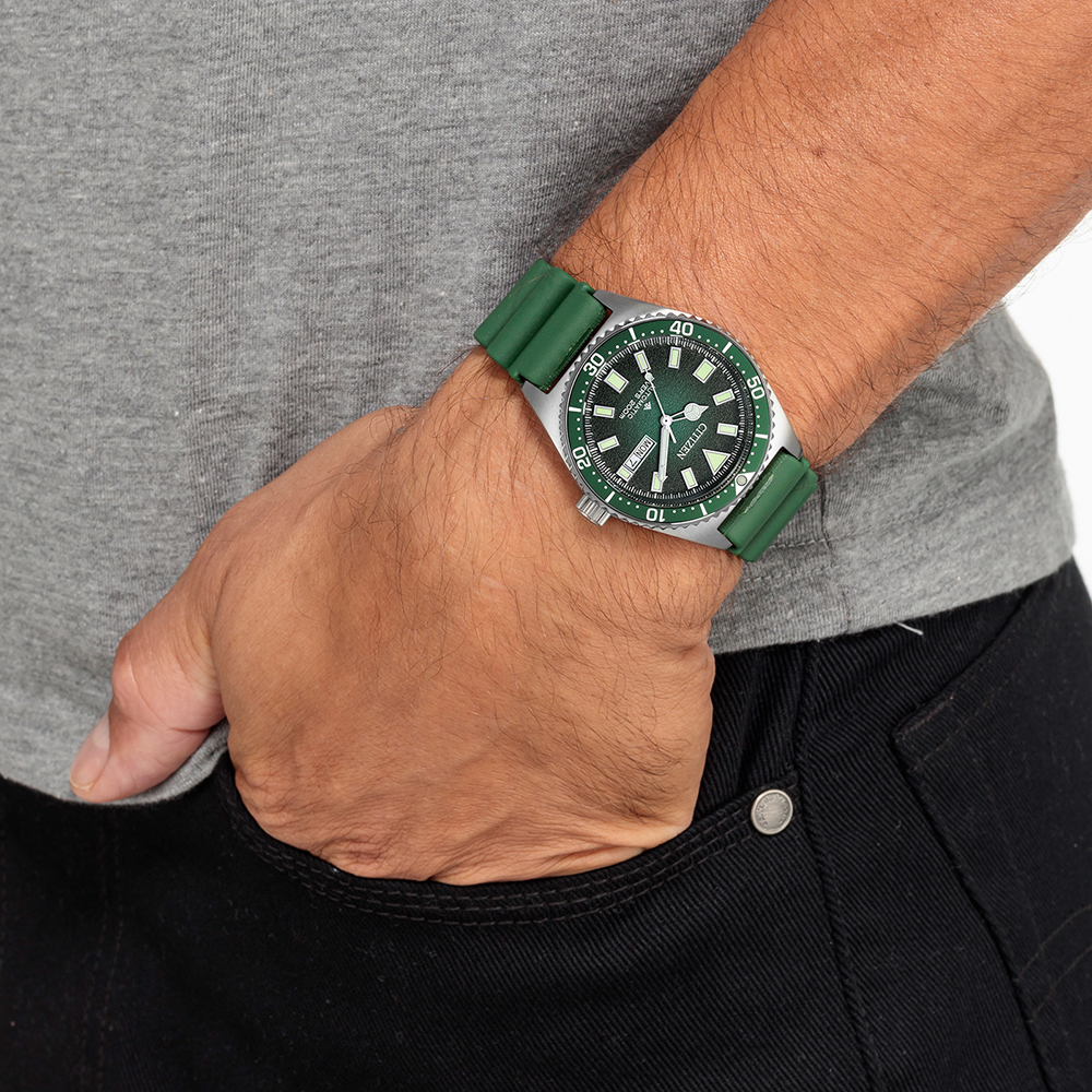 CITIZEN PROMASTER NY0121-09X - NAM - KÍNH KHOÁNG - DÂY CAO SU - AUTOMATIC - SIZE 41MM - MÁY NHẬT - Ảnh 2