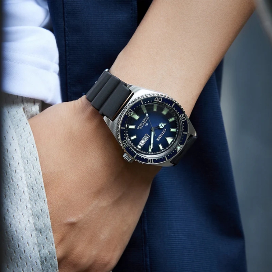 CITIZEN PROMASTER NY0129-07L - NAM - KÍNH KHOÁNG - DÂY CAO SU - AUTOMATIC - SIZE 41MM - MÁY NHẬT - Ảnh 2
