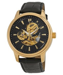 INVICTA VINTAGE OBJET D ART 22578 - NAM - KÍNH KHOÁNG - DÂY DA - AUTOMATIC - SIZE 45MM - MÁY HOA KỲ