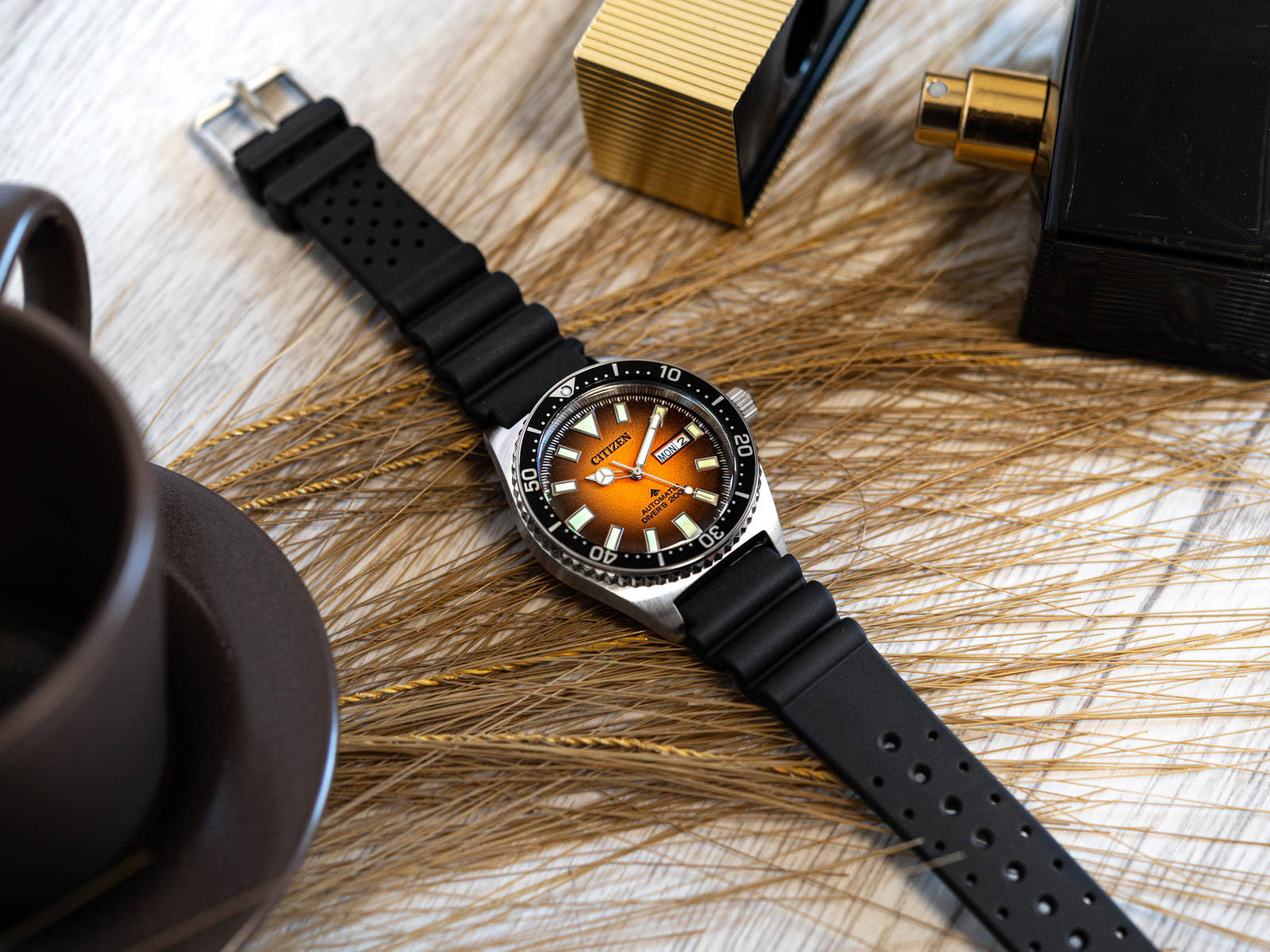 CITIZEN PROMASTER NY0120-01Z - NAM - KÍNH KHOÁNG - DÂY CAO SU - AUTOMATIC - SIZE 41MM - MÁY NHẬT - Ảnh 6