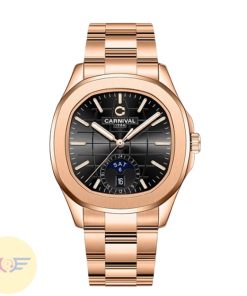 CARNIVAL AQUANUS 8113G-VH-D - NAM - KÍNH SAPPHIRE - DÂY KIM LOẠI - AUTOMATIC - SIZE 41MM - MÁY THỤY SỸ