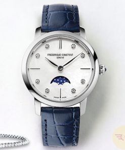 FREDERIQUE CONSTANT FC-206MPWD1S6 - NỮ - KÍNH SAPPHIRE - DÂY DA - PIN - SIZE 30MM - MÁY THỤY SỸ