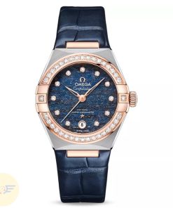 OMEGA CONSTELLATION CHRONOMETER 131.28.29.20.99.003 - NỮ - KÍNH SAPPHIRE - DÂY DA - AUTOMATIC - SIZE 29MM - MÁY THỤY SỸ