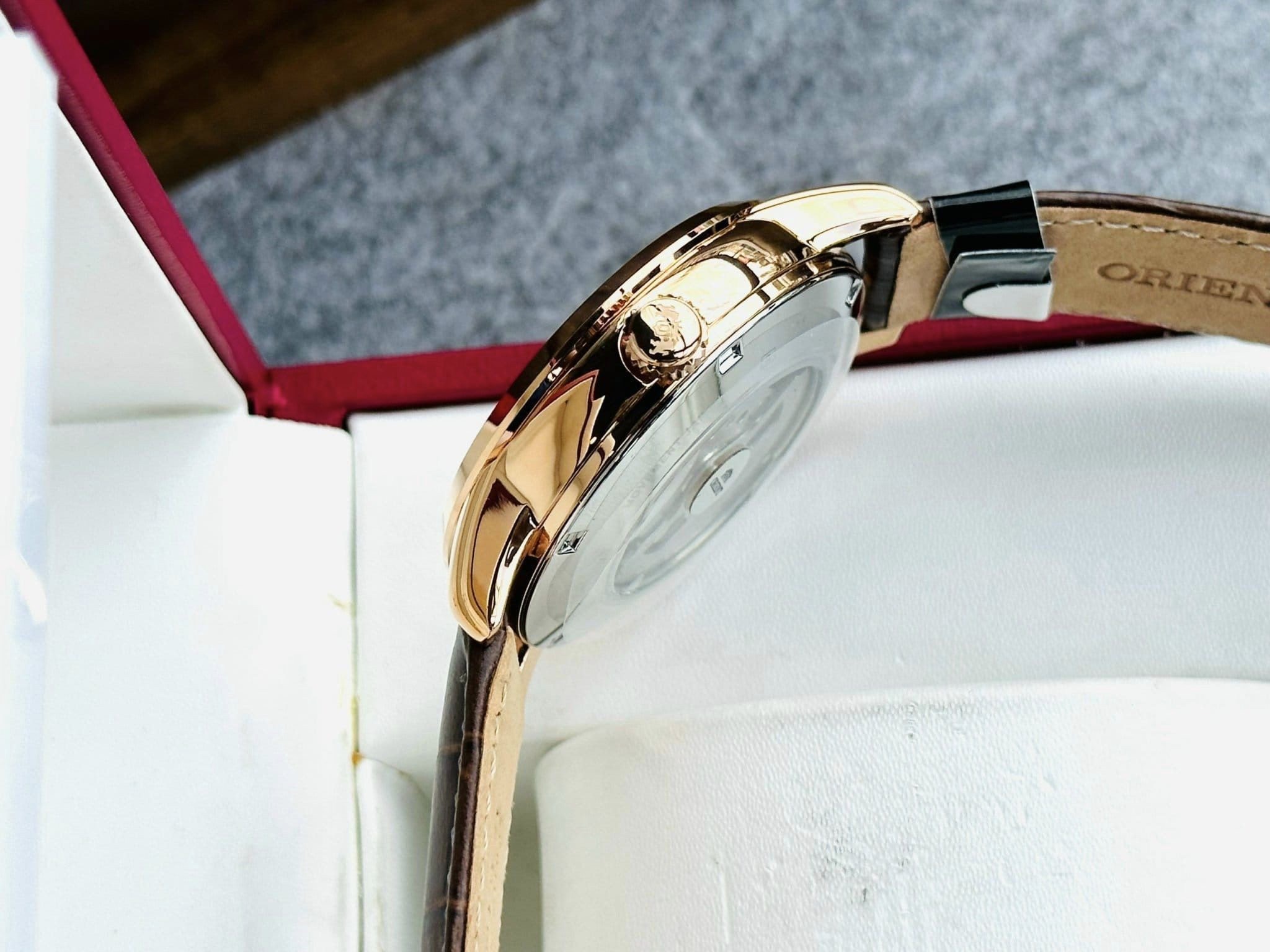 ORIENT SUN & MOON GEN 4 RA-AS0009S10B - NAM - KÍNH SAPPHIRE - DÂY DA - AUTOMATIC - SIZE 42MM - MÁY NHẬT - Ảnh 4