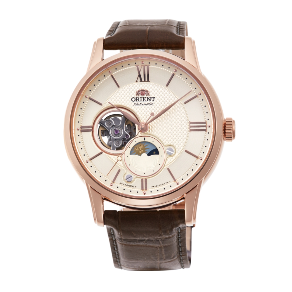 ORIENT SUN & MOON GEN 4 RA-AS0009S10B - NAM - KÍNH SAPPHIRE - DÂY DA - AUTOMATIC - SIZE 42MM - MÁY NHẬT