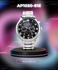 CITIZEN MOONPHASE AP1050-81E - NAM - KÍNH SAPPHIRE - DÂY KIM LOẠI - ECO DRIVE - SIZE 42MM - MÁY NHẬT